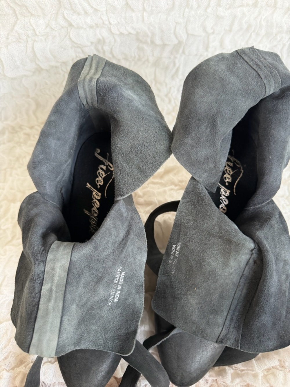 Free People Seven Wonders Leather Ankle Booties EU38/US7.5/8 - Picture 11 of 12